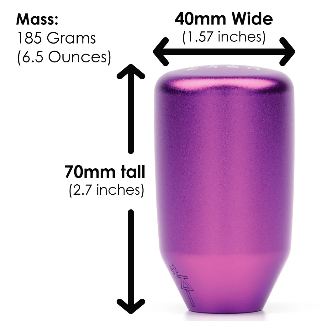 ESCO-T6 Shift Knob in Satin Purple Finish (M10X1.5) - Image 6