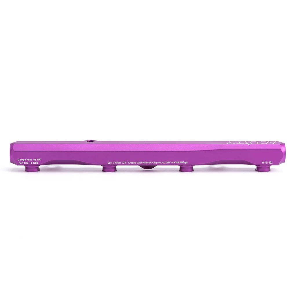 K-Series Fuel Rail in Satin Purple Finish - Image 11