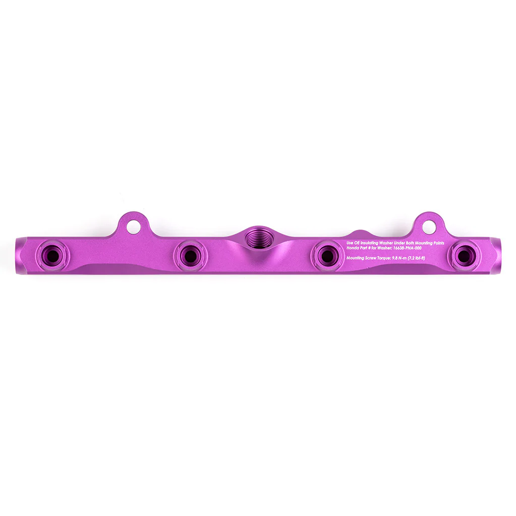 K-Series Fuel Rail in Satin Purple Finish - Image 5