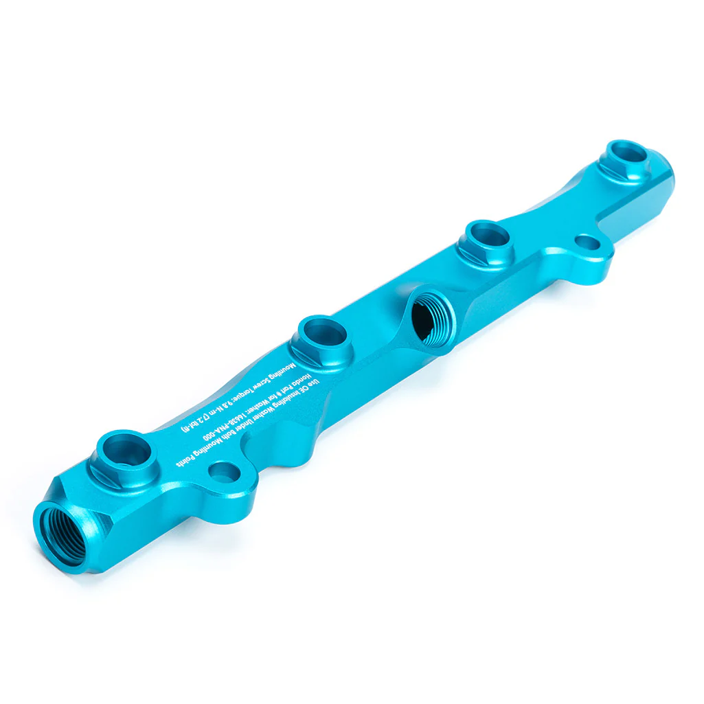 K-Series Fuel Rail in Satin Teal Finish - Image 3