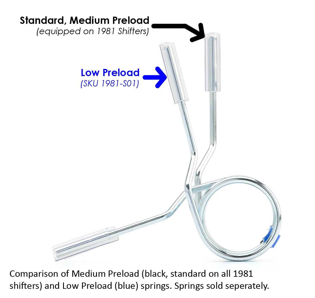Low Preload Centering Spring for 1981-LHD and 1981-RHD Shifters - Image 5