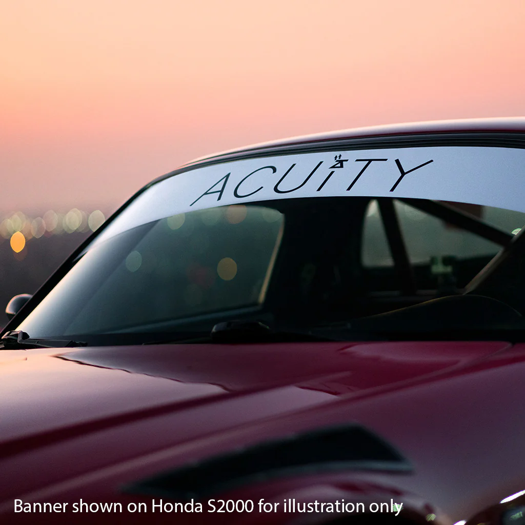 Matte White Windshield Banner - Image 3