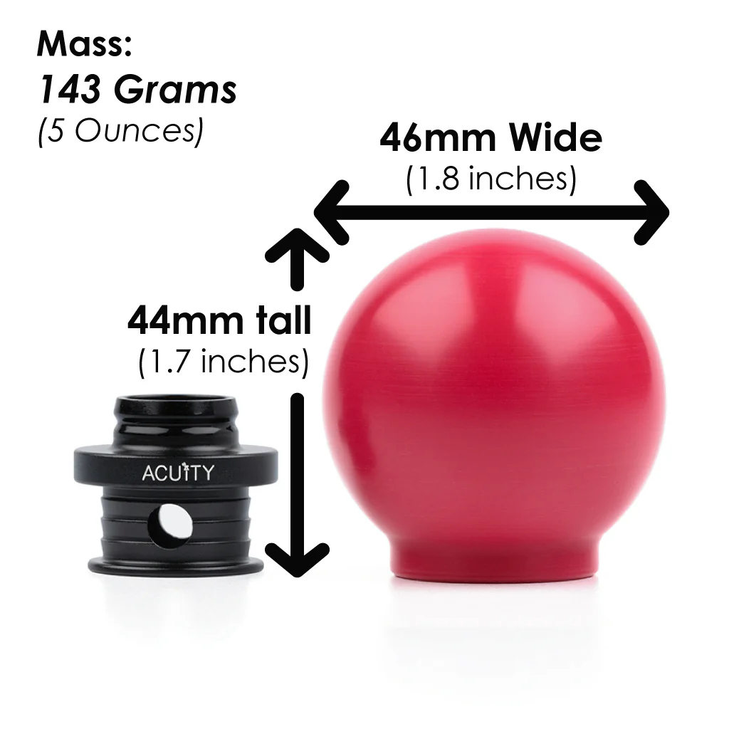 POCO Insulated Low-Profile Shift Knob in Red (M10X1.5) - Image 11