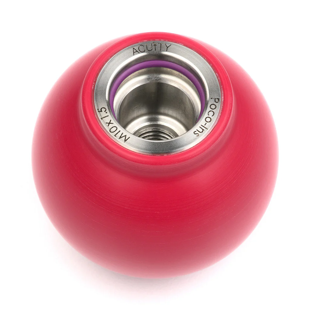 POCO Insulated Low-Profile Shift Knob in Red (M10X1.5) - Image 7