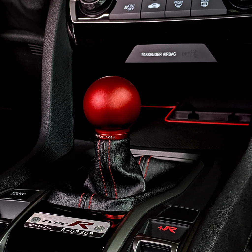 POCO Low-Profile Shift Knob in Satin Red Finish (M10X1.5) - Image 17