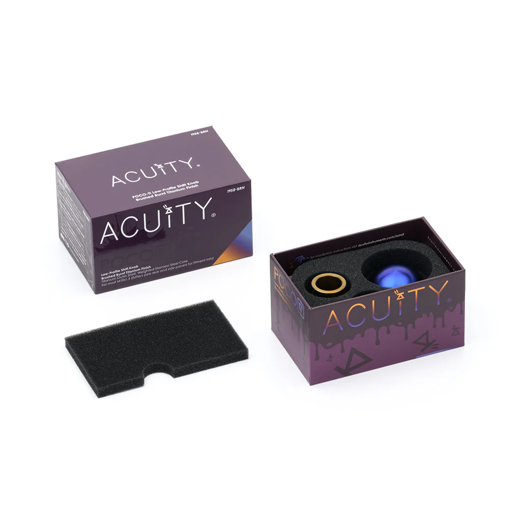 POCO-Ti Low Profile Shift Knob in Burnt Titanium Finish (M10x1.5) - Image 17
