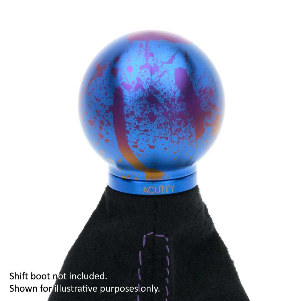 POCO-Ti Low Profile Shift Knob in Splatter Titanium Finish (M10x1.5) - Image 2