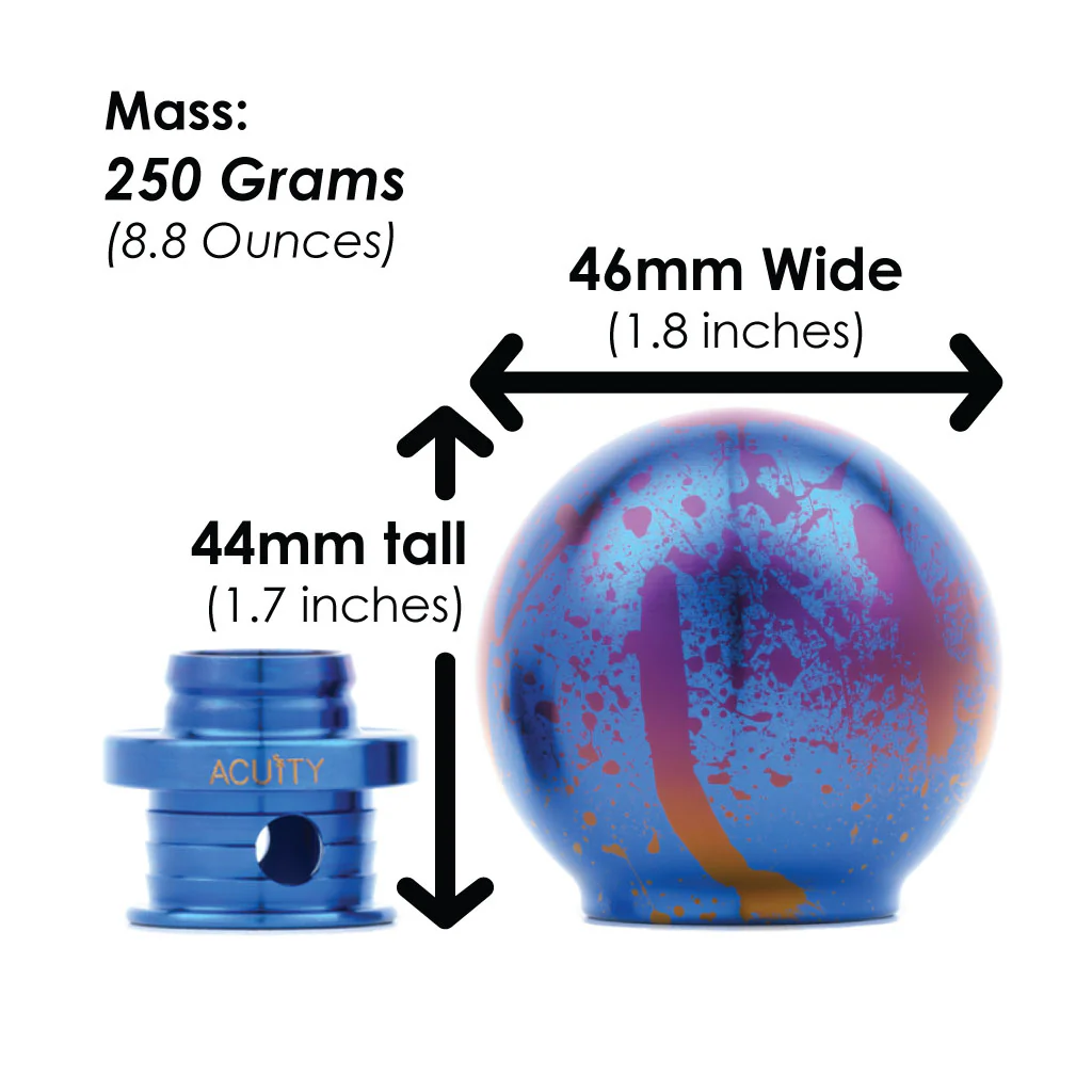 POCO-Ti Low Profile Shift Knob in Splatter Titanium Finish (M10x1.5) - Image 6