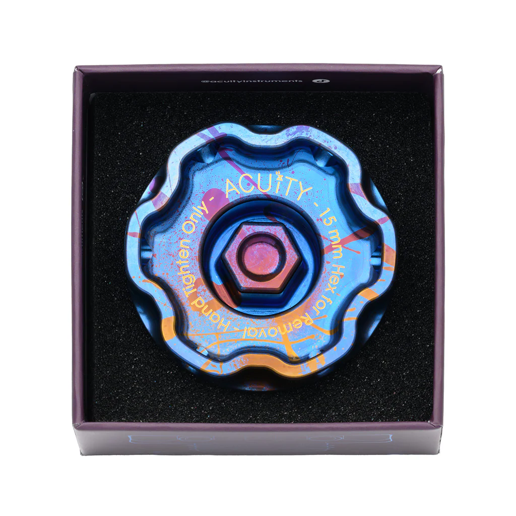 Podium-Ti Oil Cap in Splatter Titanium Finish for Hondas/Acuras - Image 13