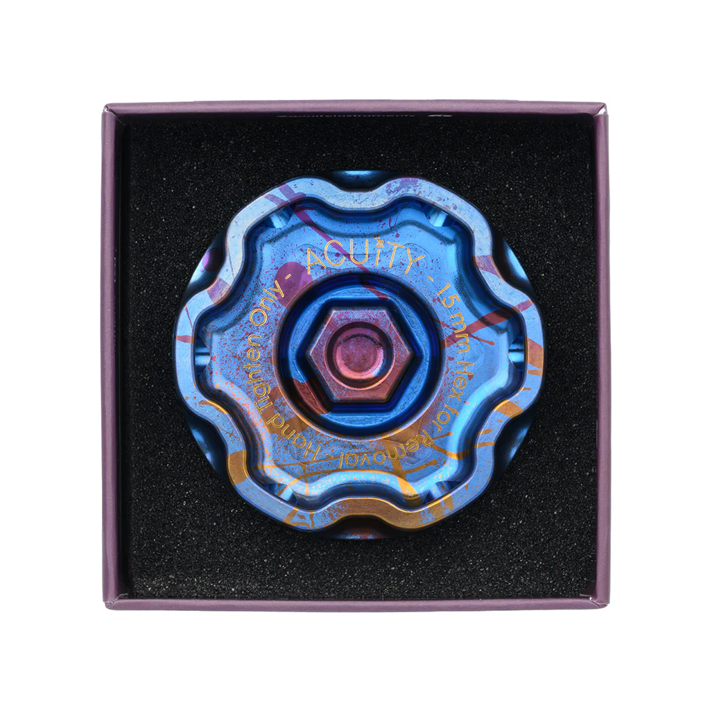 Podium-Ti Oil Cap in Splatter Titanium Finish for Hondas/Acuras - Image 15