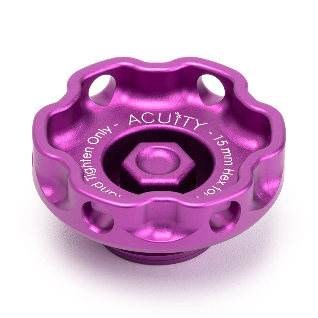 Podium Oil Cap in Satin Purple for Hondas/Acuras - Image 7