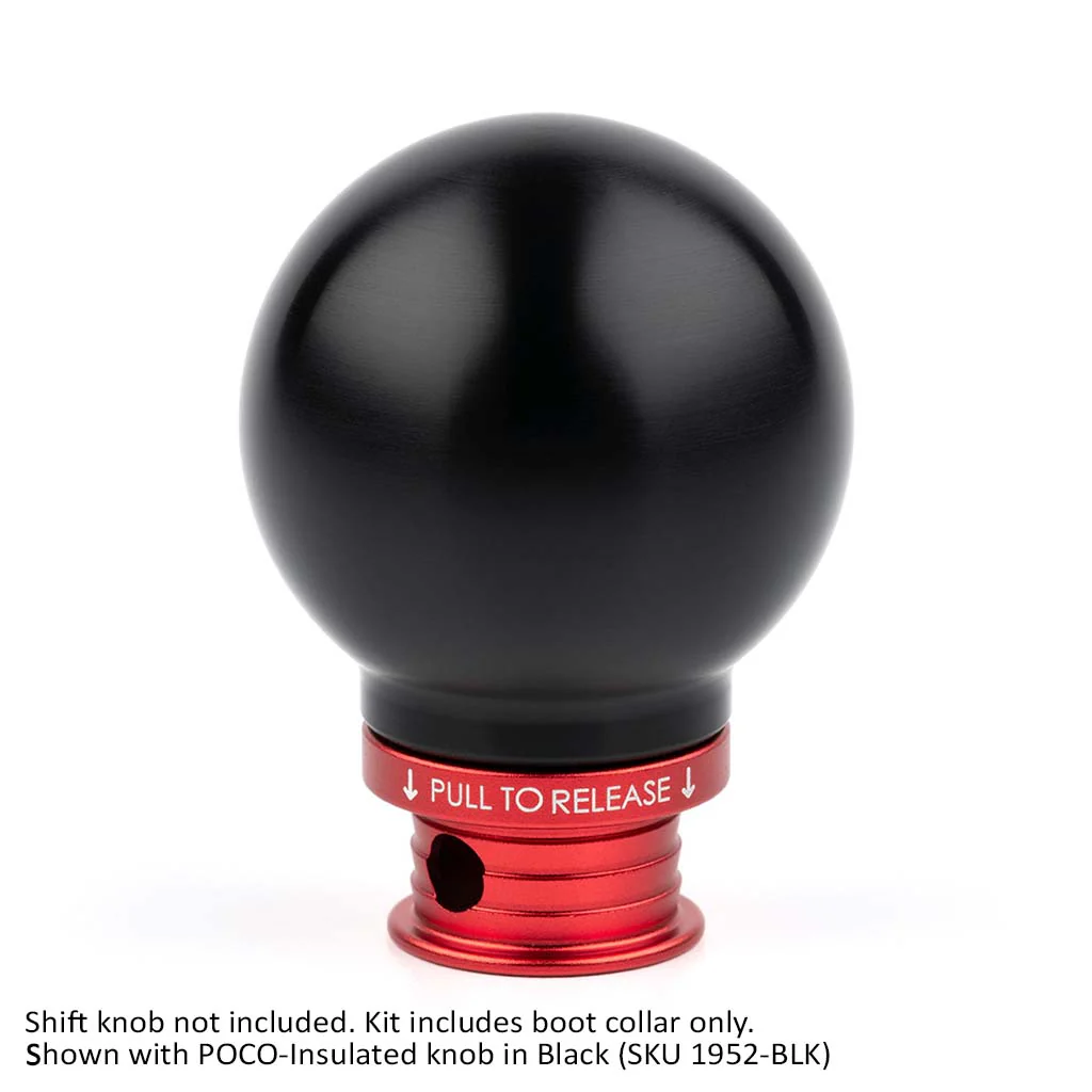 Satin Red Aluminum Shift Boot Collar for POCO Shift Knobs - Image 17