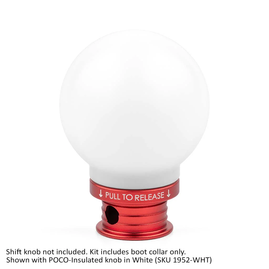 Satin Red Aluminum Shift Boot Collar for POCO Shift Knobs - Image 18