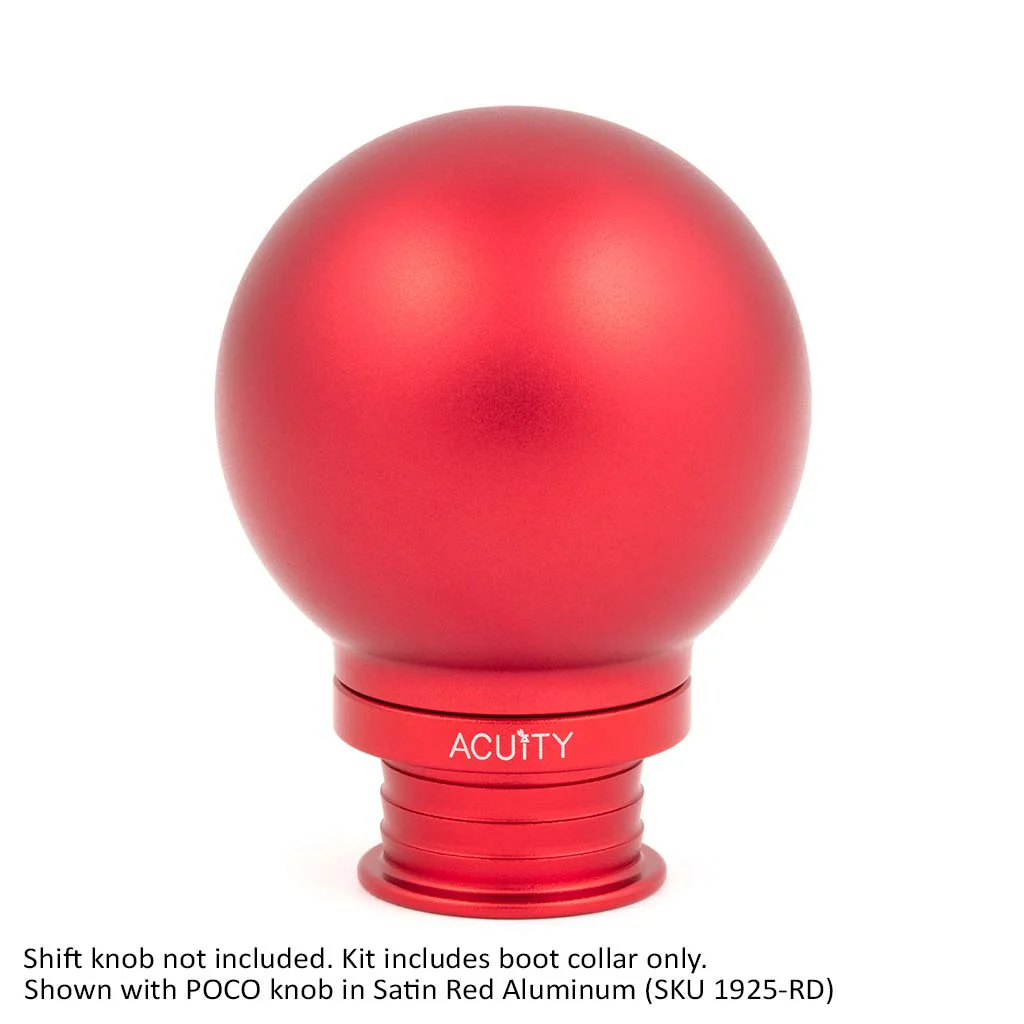 Satin Red Aluminum Shift Boot Collar for POCO Shift Knobs - Image 7