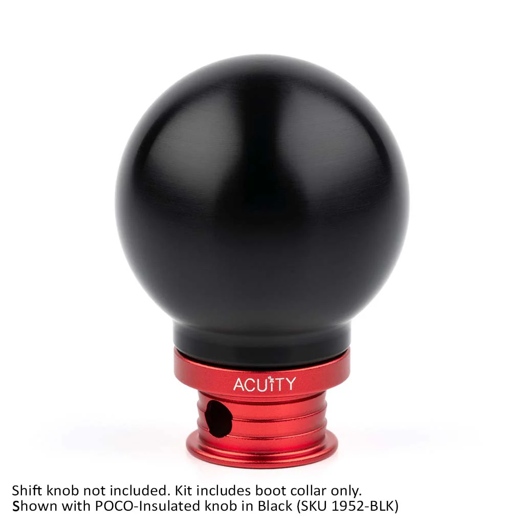 Satin Red Aluminum Shift Boot Collar for POCO Shift Knobs - Image 9