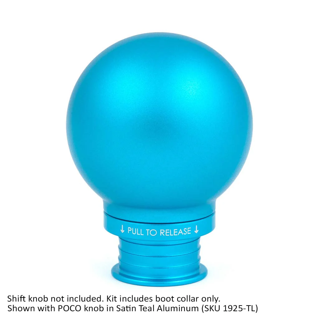 Satin Teal Aluminum Shift Boot Collar for POCO Shift Knobs - Image 16