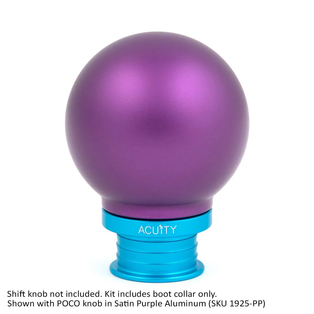 Satin Teal Aluminum Shift Boot Collar for POCO Shift Knobs - Image 6
