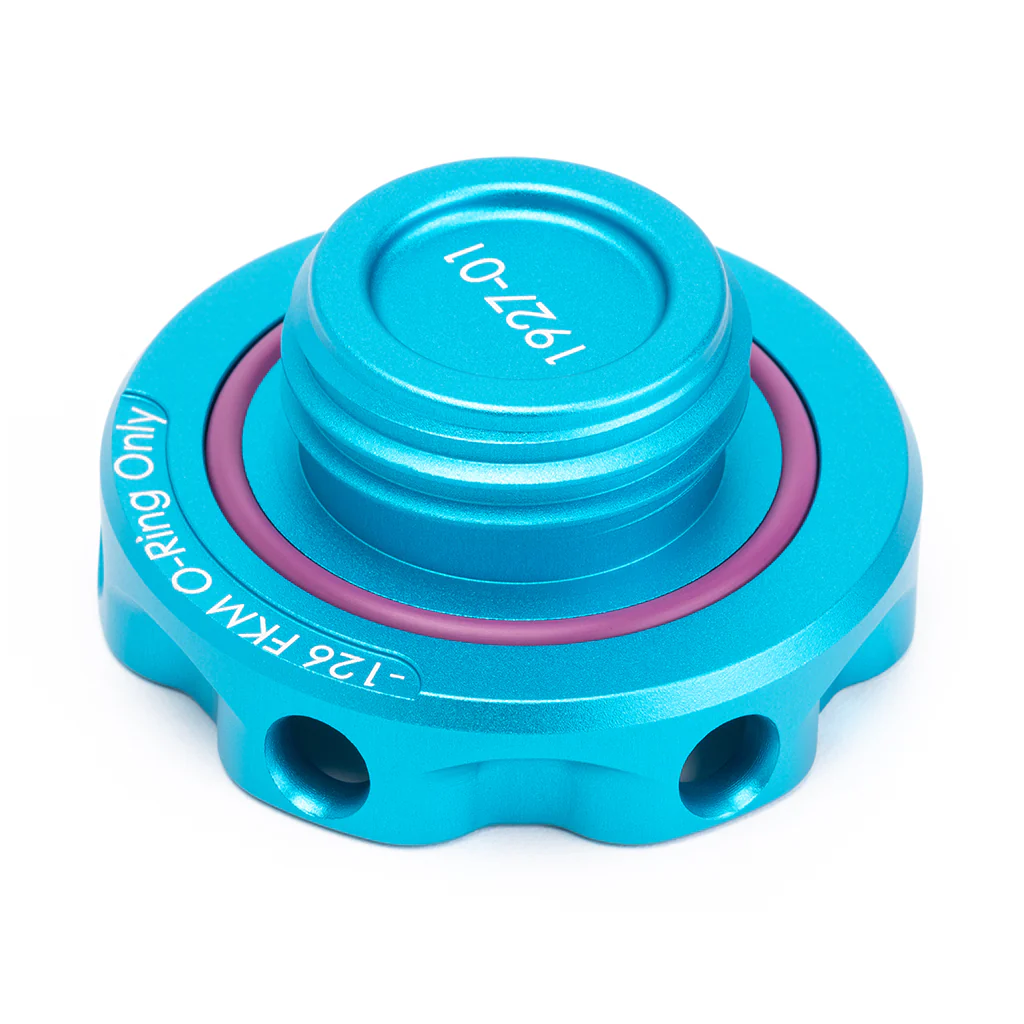 Podium Oil Cap in Satin Teal for Hondas/Acuras - Image 9